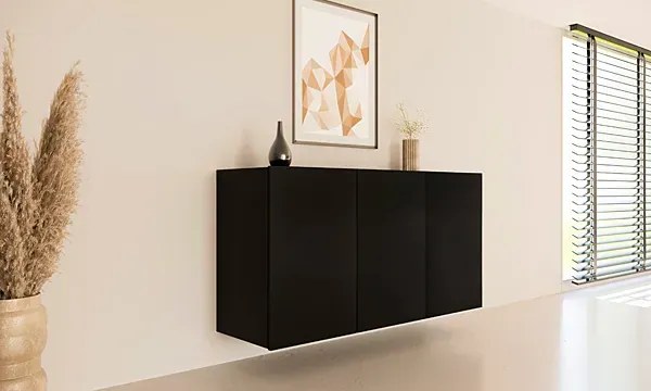 Czarna wisząca komoda w nowoczesnym stylu M1-D82