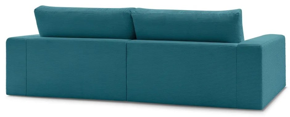 Niebieska sztruksowa sofa 274 cm Leonard – Bobochic Paris