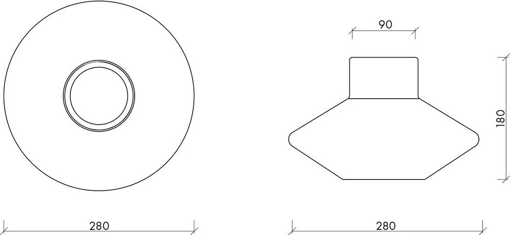 Szklany ręcznie wykonany wazon (wysokość 28 cm) Glom – noo.ma