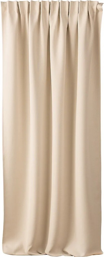 Zasłona zaciemniająca na taśmie marszczącej blackout strukturalny ecru 140 x 280 cm 1 szt.