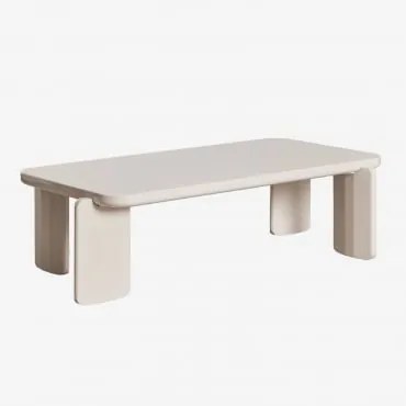 Prostokątny Stolik Kawowy 120x60 Cm Z Mdf Genewa Kremowa Tapioca - Sklum