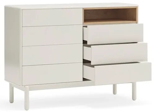 Biała komoda 120x90x40 cm Corvo – Teulat