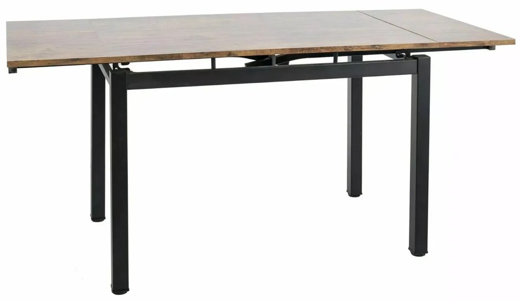 STÓŁ GD017 ORZECH VINTAGE/CZARNY MAT 110(170)x74 SIGNAL