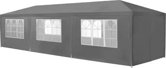 Pawilon ogrodowy 3x9m ze ściankami i oknami - duży namiot imprezowy, altana eventowa
