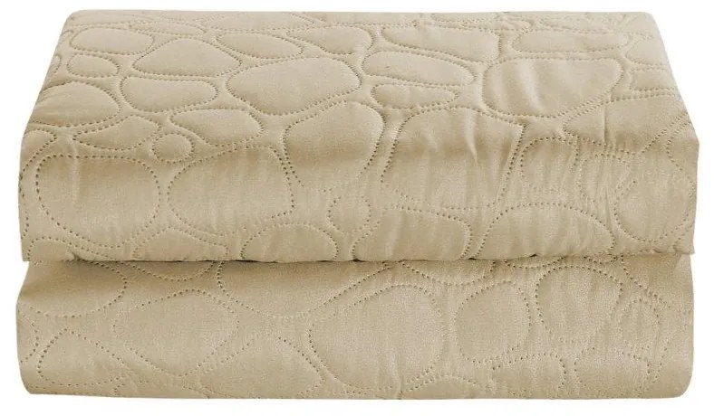 Beżowa narzuta na łóżko STONE Rozmiar: 170 x 210 cm