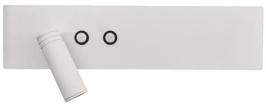 LED kinkiet punktowy RESORT LED/10W/230V + LED/3W, biały, lewy