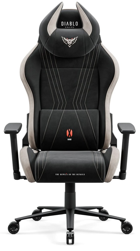 Fotel gamingowy materiałowy Diablo X-Horn 2.0, Normal Size, Camel Black
