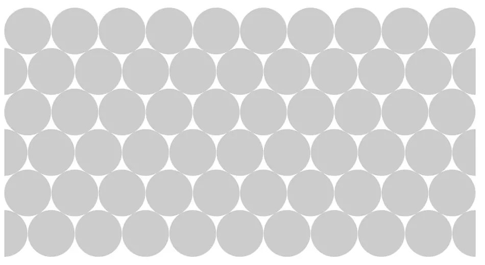 Zestaw 50 matowych naklejek na szkło Ambiance Circle