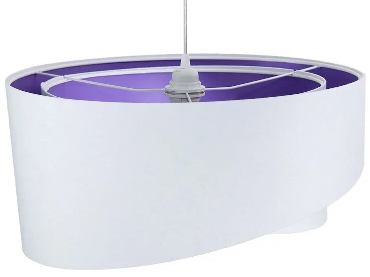 Biało-fioletowa lampa wisząca nad stół - EX990 W5-Z87