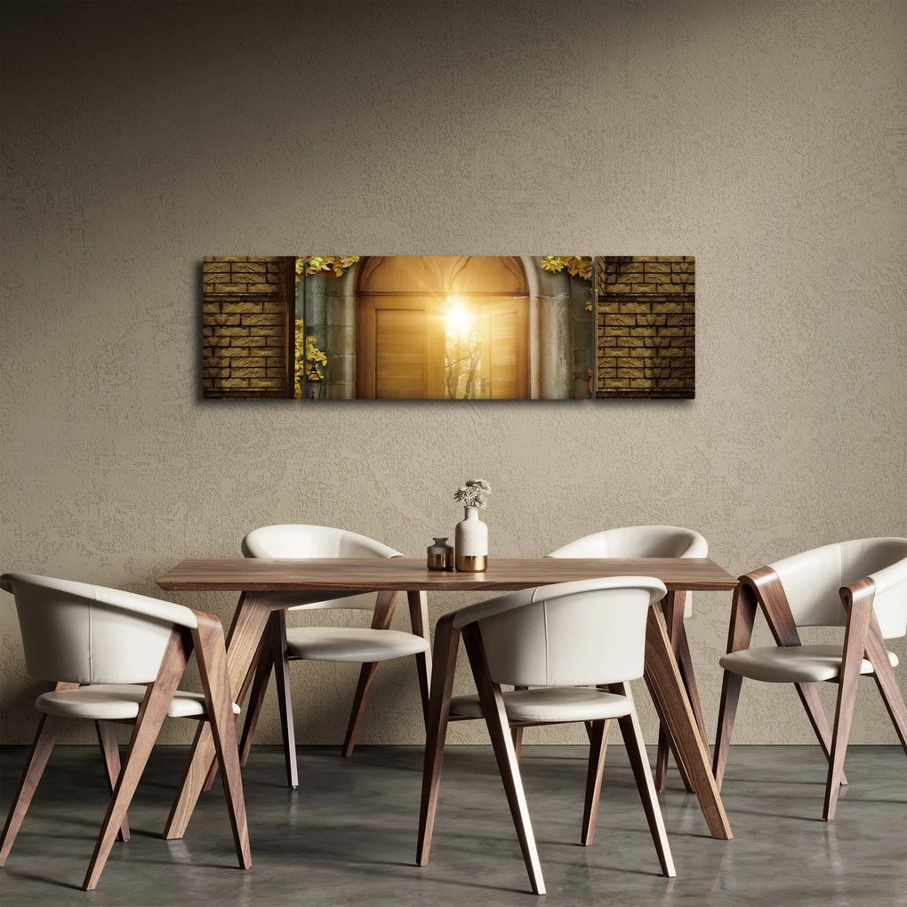 Obraz - Brama w lesie (170x50 cm)