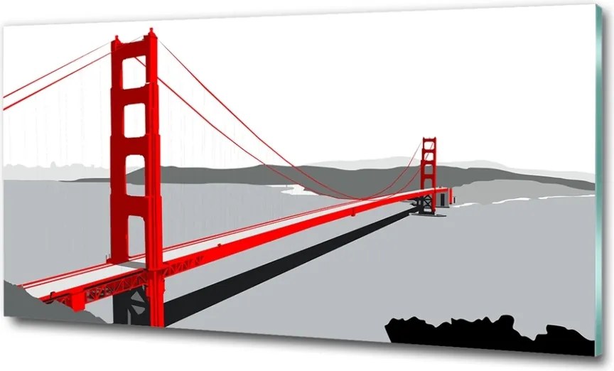 Foto obraz szklany Most San Francisco
