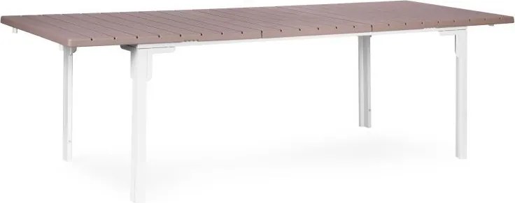 Stół ogrodowy Caprila rozkładany 180-240 cm, kolor biało-beżowy