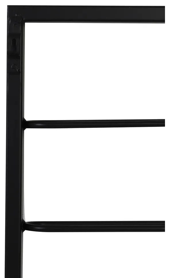 Czarny wiszący metalowy regał na wino 42x120x6 cm Macaben – Light & Living