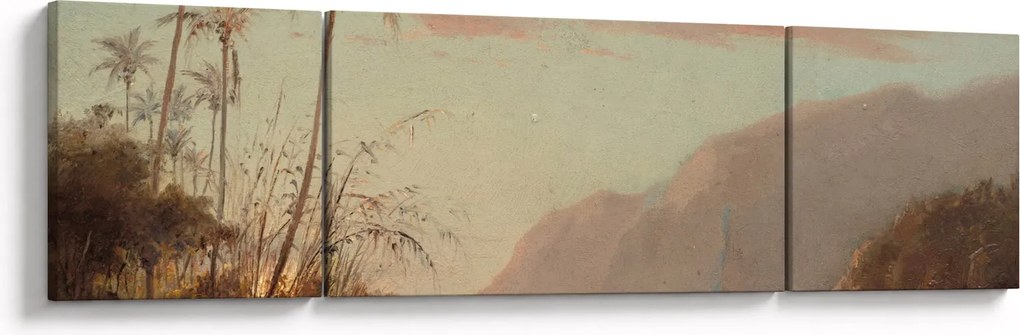Obraz - Camille Pissarro, A creek in st. Thomas (Virgin Islands), reprodukcje (170x50 cm)