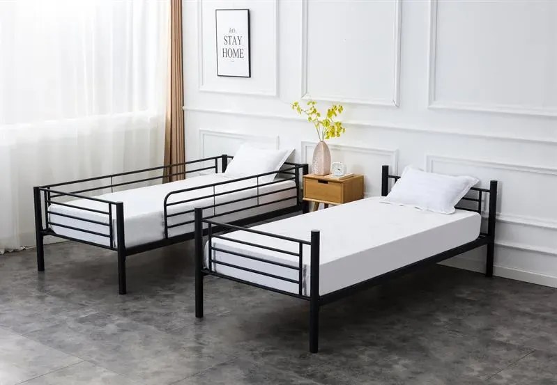Łóżko piętrowe BUNKY 90x200 czarne HALMAR
