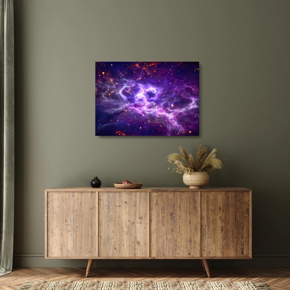 Obraz na szkle - Purple Universe (70x50 cm)