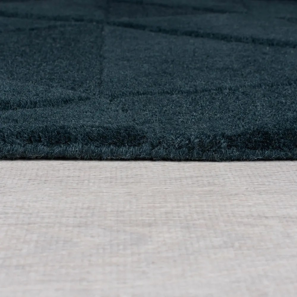 Zielononiebieski wełniany dywan tkany ręcznie 200x290 cm Shard Teal – Flair Rugs