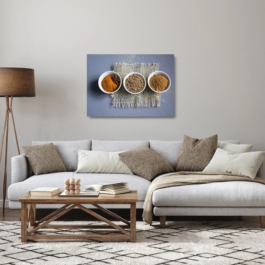 Obraz na szkle - przyprawy (70x50 cm)
