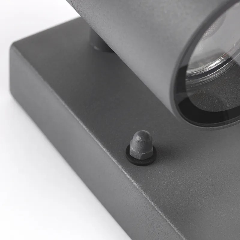 Lampa ścienna zewnętrzna antracytowa IP44 z czujnikiem ruchu - Solo