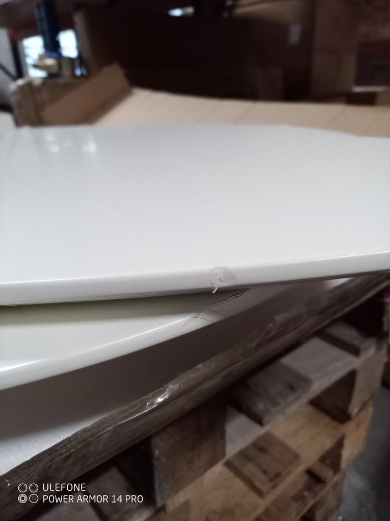 PROMOCJA Zestaw białych stolików pomocniczych NOLAN B II. jakość