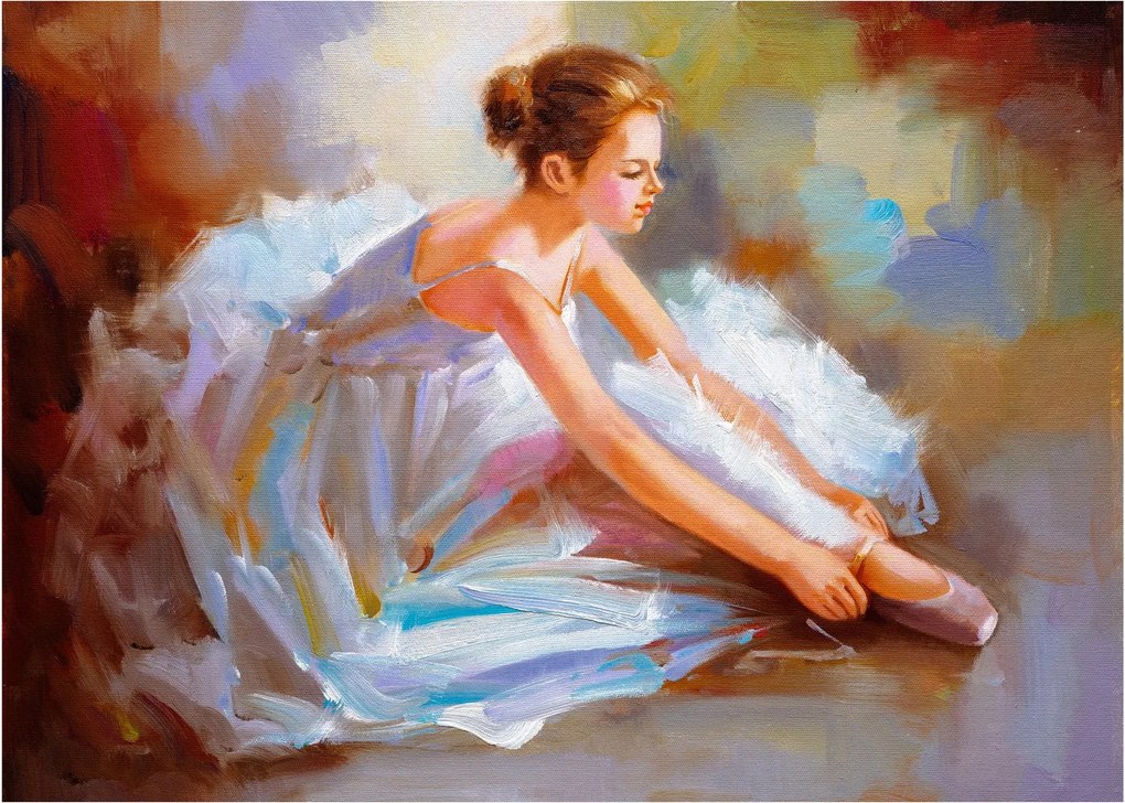 Obraz na szkle - Balerina (70x50 cm)