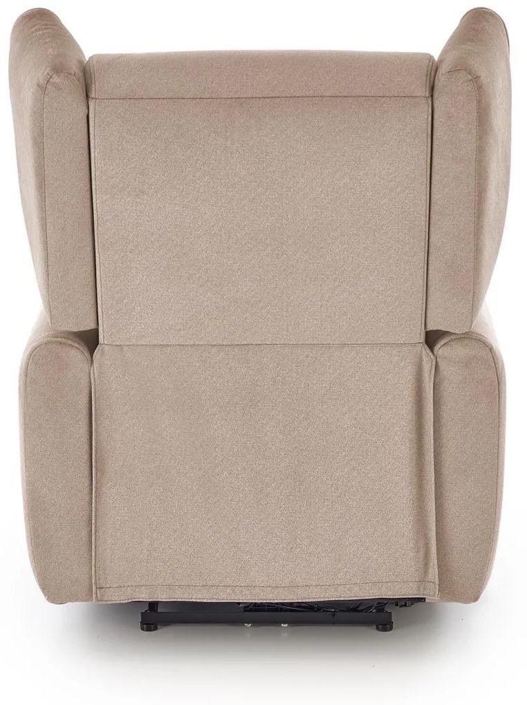 Fotel wypoczynkowy elektrycznie rozkładany beżowy GELATO