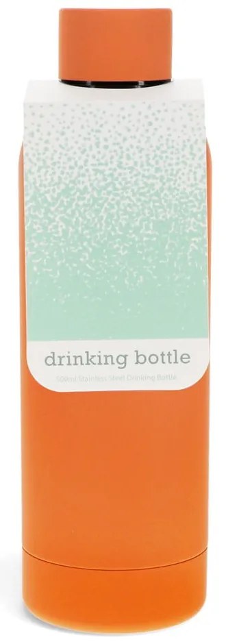 Pomarańczowa podróżna butelka ze stali nierdzewnej 500 ml – Rex London