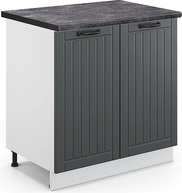 Szafka pod zlew antracytowy domek wiejski 80x60x82 fame-line