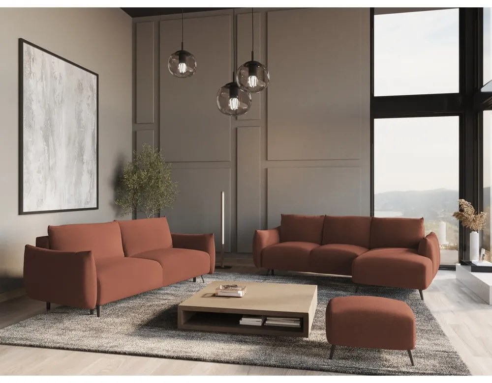 Różowa sofa 230 cm Malie – Makamii