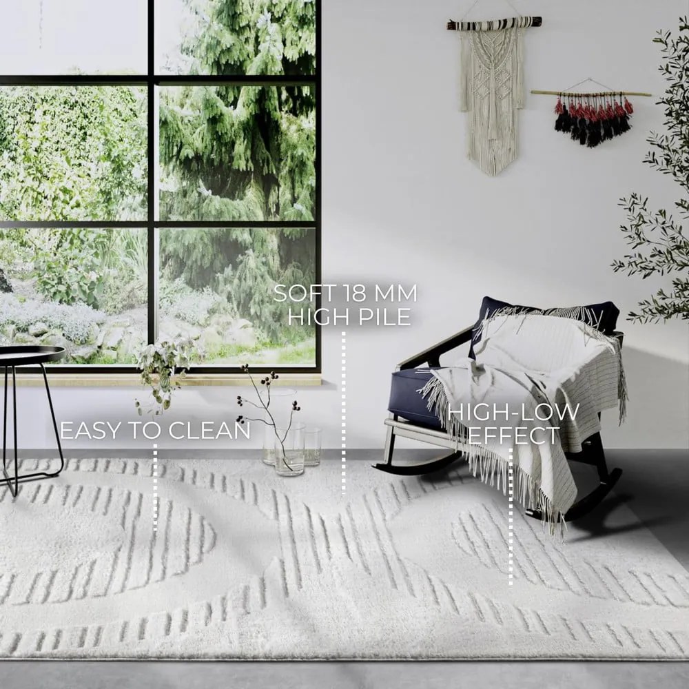 Kremowy dywan 160x235 cm Bartoux Cream White – Elle Decoration