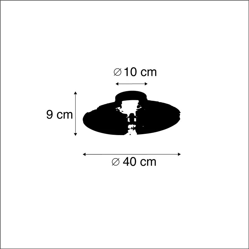 Nowoczesna lampa sufitowa złota 40cm - Disque Nowoczesny Oswietlenie wewnetrzne