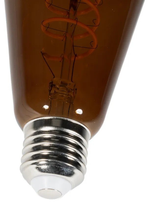 Zestaw 5 ściemnialnych żarówek LED E27 ST64 brązowe 4W 100 lm 1800K