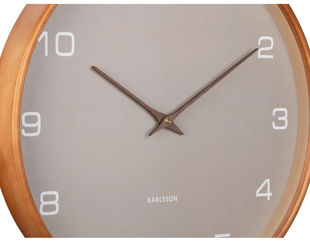 Karlsson 5993GY designerski zegar ścienny szary, średnica 40 cm