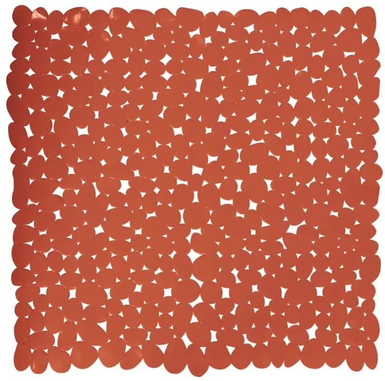 Spirella Antypoślizgowa mata prysznicowa GALETS, terakota, 53 x 53 cm