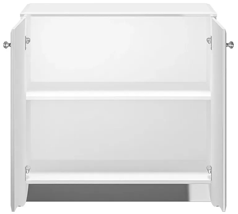 Komoda BLANC 09 2D 90cm biały połysk ML MEBLE