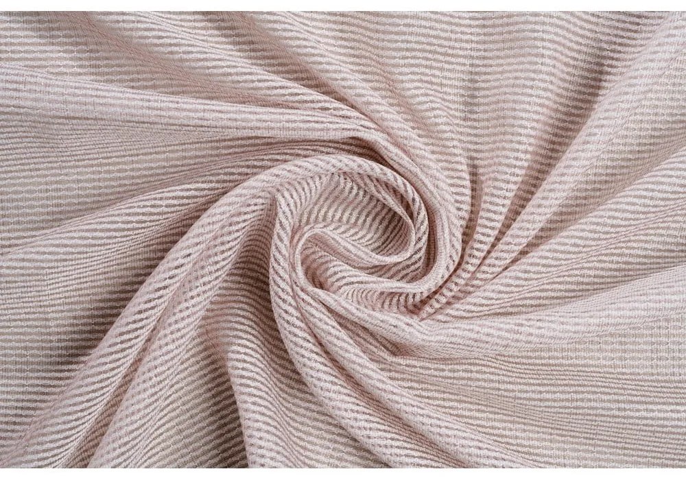 Różowa firanka 140x260 cm Modena – Mendola Fabrics