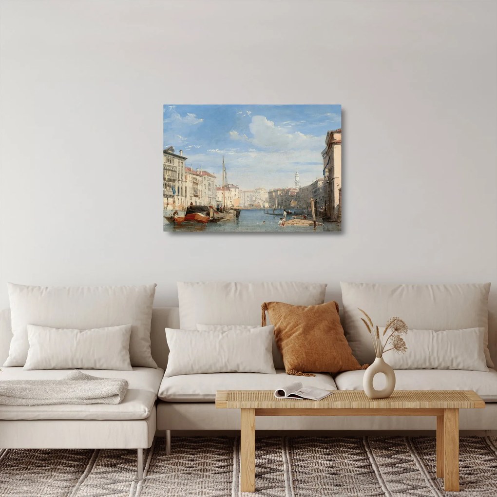 Obraz na szkle - Richard Parkes Bonington, The Grand Canal, reprodukcje (70x50 cm)