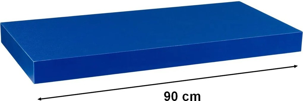 Półka ścienna STILISTA Volato niebieska, 90 cm