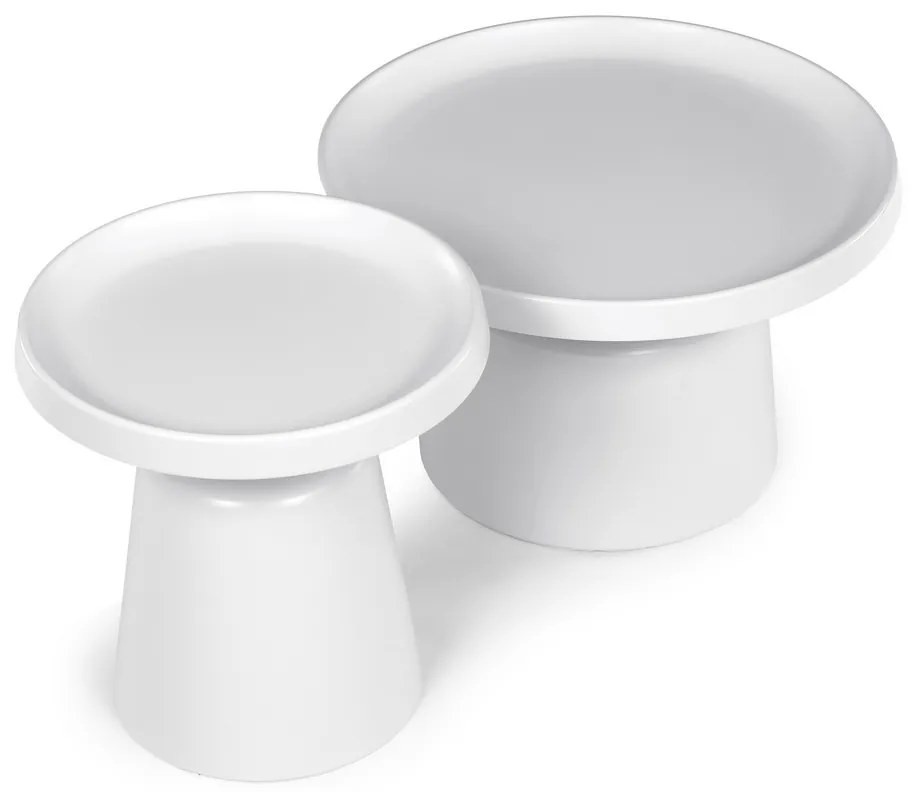 Zestaw stolików konferencyjnych F4114 WT, biały, 2szt.