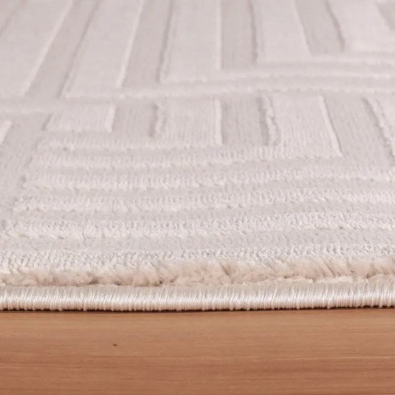 Dywan 3D nowoczesny Sahara Ornament beżowy 140 cm x 200 cm