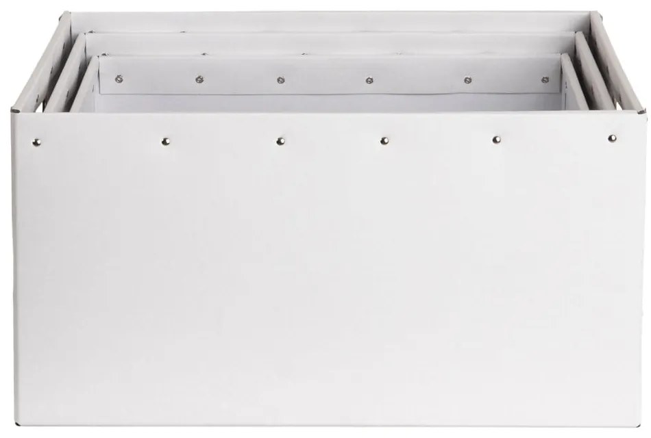 Białe kartonowe pojemniki zestaw 3 szt. Ture – Bigso Box of Sweden