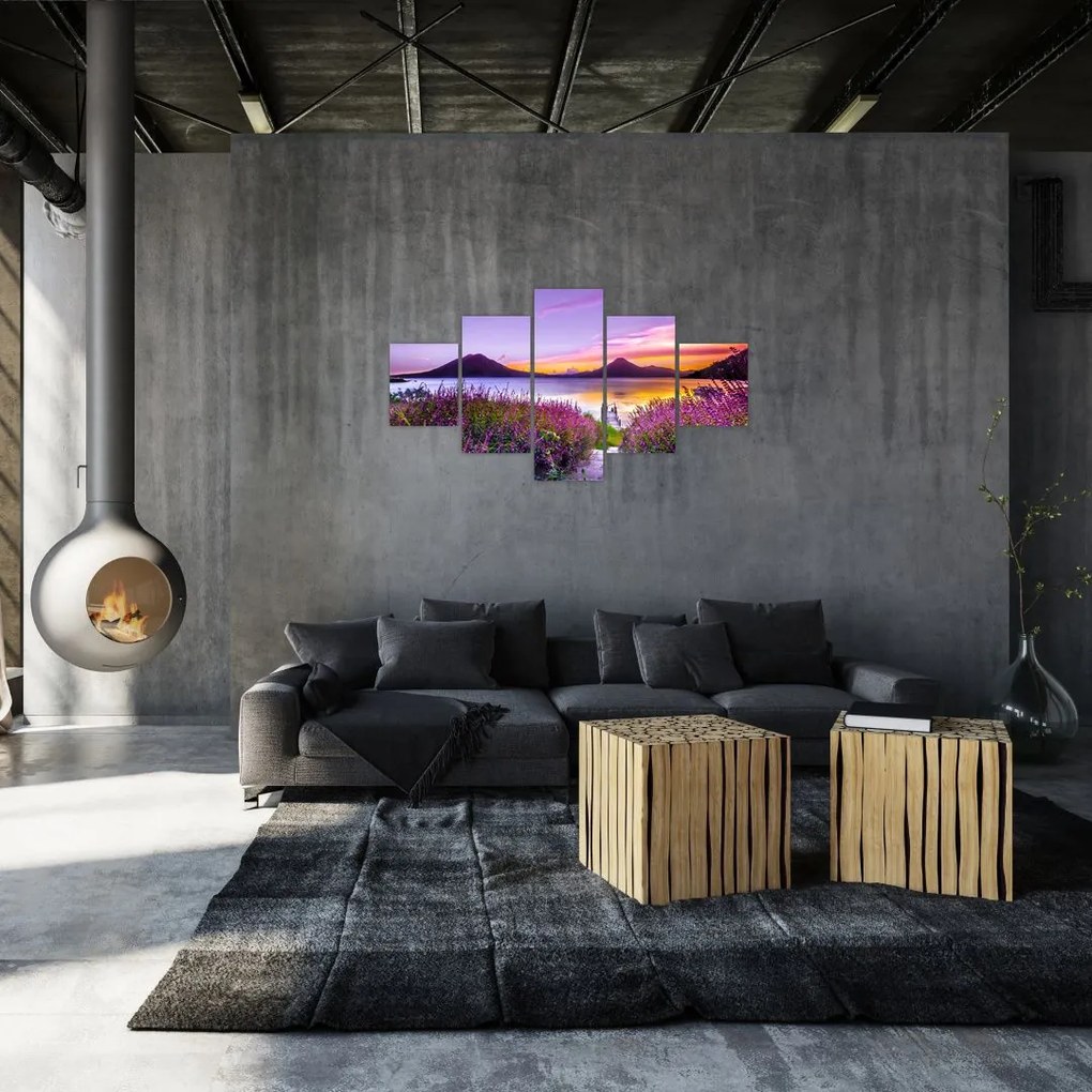 Obraz jeziora (125x70 cm)