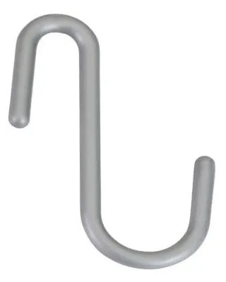 Wiszące plastikowe haczyki w kolorze srebra zestaw 6 szt. City – Metaltex