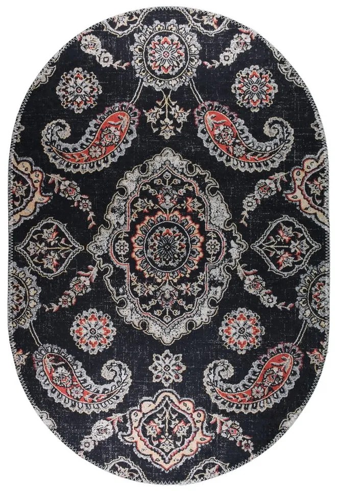 Czarny dywan odpowiedni do prania 160x230 cm – Vitaus