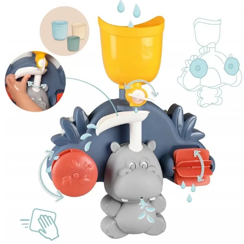 Smoby little zabawka motoryczna dla dzieci hipopotam do kąpieli