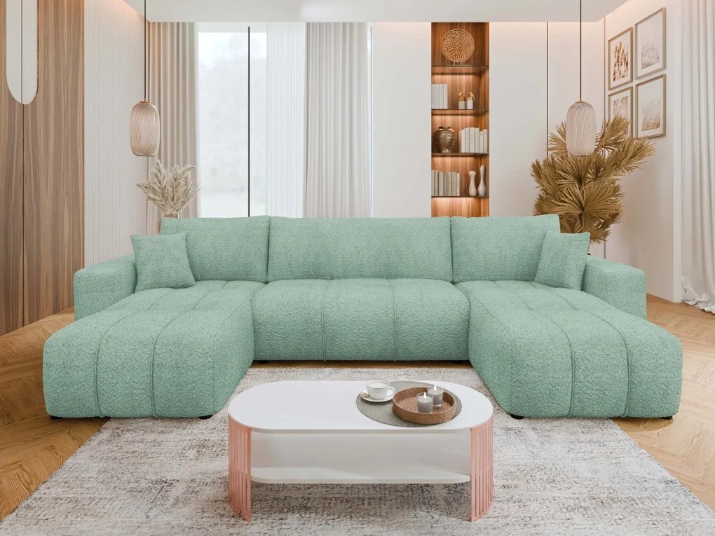 Narożnik z funkcją spania Larow U Boucle