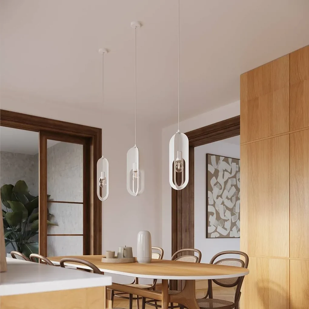 Lampa wisząca NICUS 3P biała SOLLUX  LIGHTING