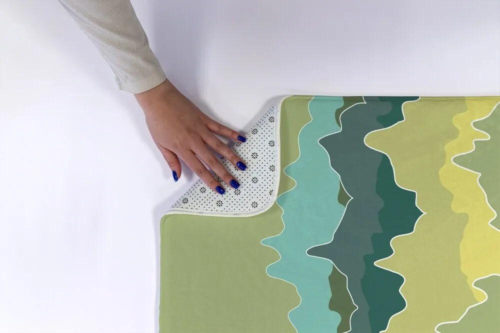 Dywanik antypoślizgowy do łazienki Dywanik antypoślizgowy do łazienki Góry Abstrakcja