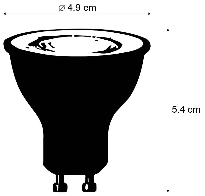 Zestaw 3 inteligentnych żarówek LED GU10 RGBW 5W 350lm 2200-4000K