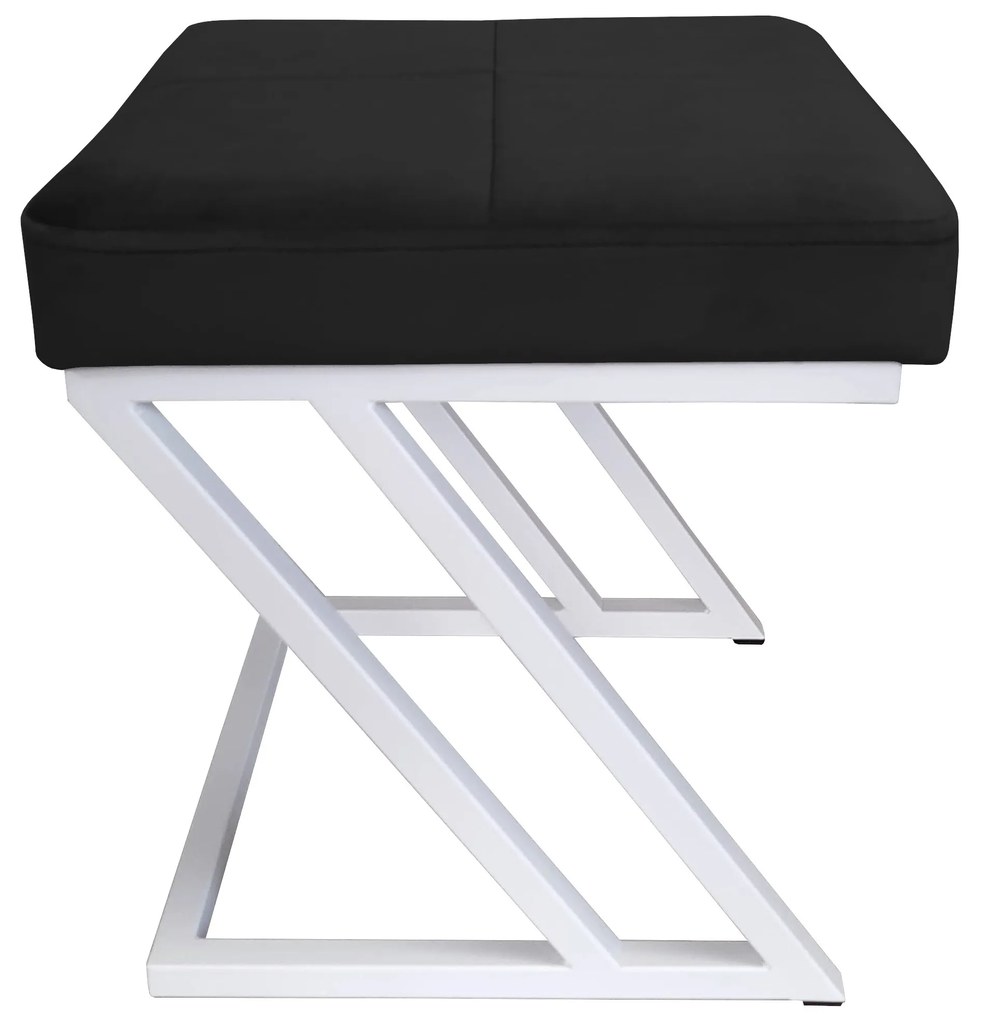 Pufa ZETA LOFT taboret podnóżek podstawa biała MG19